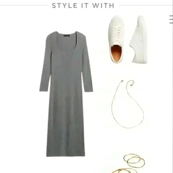Banana Republic Scoop-Neck Midi Dress - Picture 11 of 14